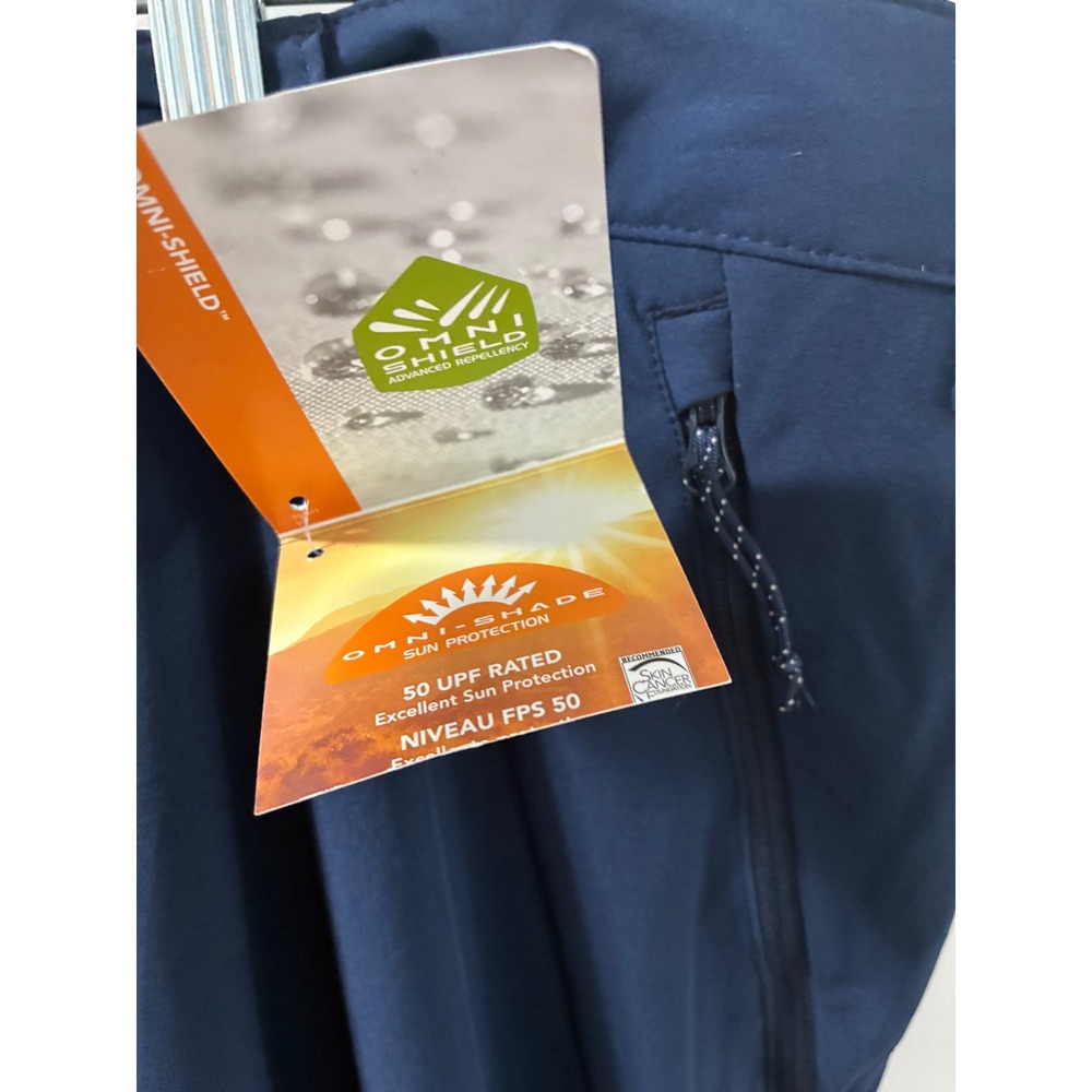 Columbia Fir Ridge Mens 42x30 Navy Blue Hiking Pants Omni-Shield UPF 50 Active - Picture 7 of 16
